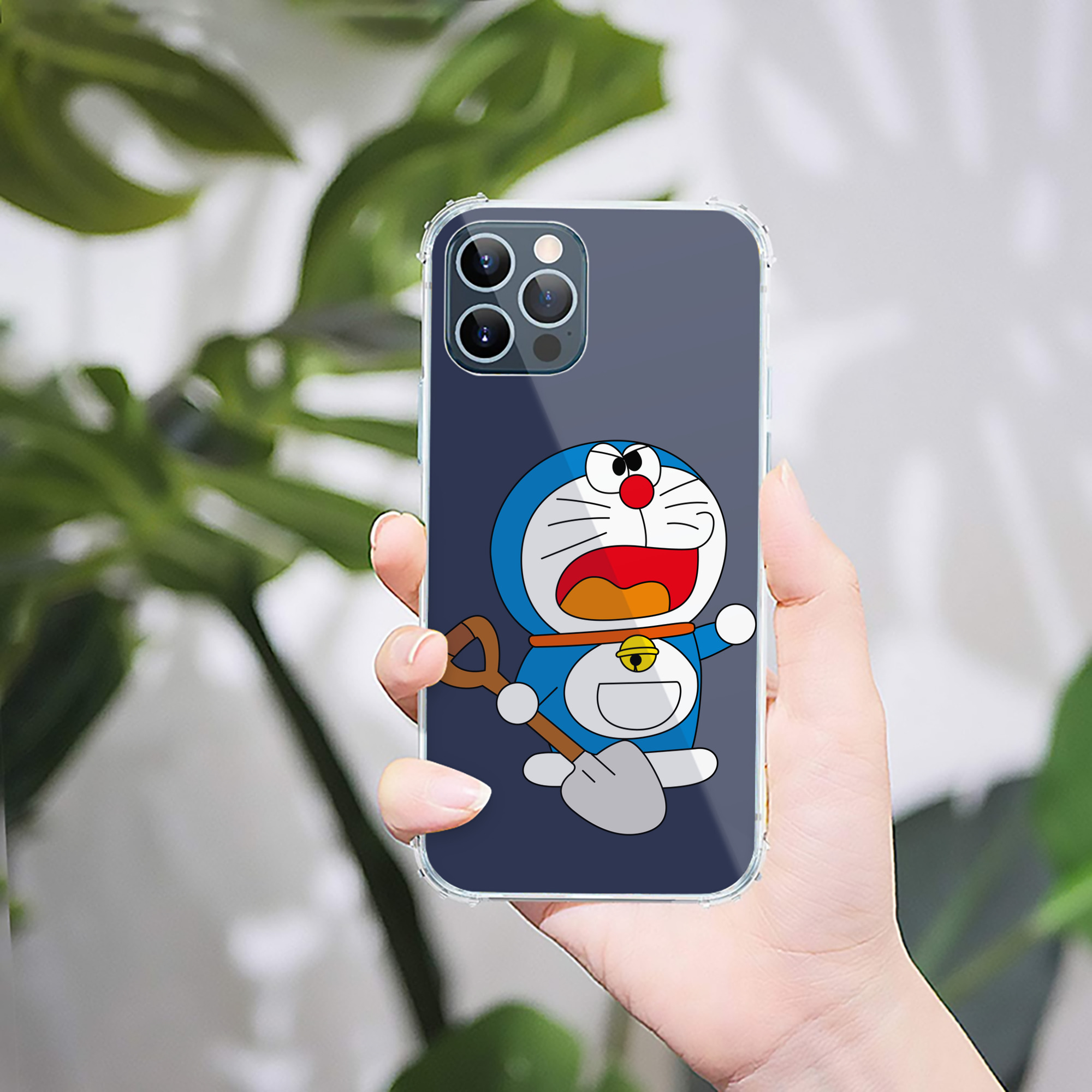 （画像用） ドラえもん Doraemon 【iPhone 12シリーズ対応】透明スマホケース（クリアソフトケース）